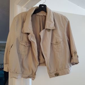 Girls Tan Khaki Blazer Coat